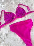 Bikini hot bordado pink