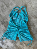 Enterito brocado aqua