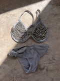 Bikini silver bordado M